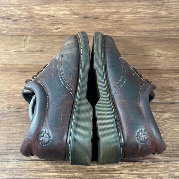Dr. Martens DOCS Brown Leather Low Top Oxfords Sneakers Men’s Size 11 Shoes - Picture 3 of 10